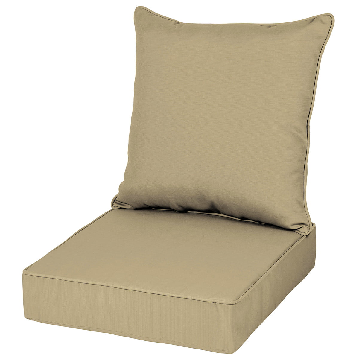 2-Piece Deep Seating Outdoor Dining Chair Cushion 24 W x 22 L x 8 T; Seat 24 W x 24 L x 6 T in Polyester Fabric Tropicalia Pillow Comfort Classics Inc 
