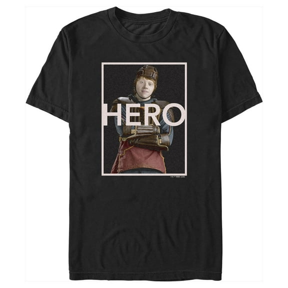Men's Harry Potter Ron Weasley Quidditch Hero Graphic Tee Black Medium