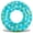 Blue, Gold, variant on POZA Rose Gold Inflatable Pool Float Tube - Sparkly Confetti-Filled Polka Dot Swim Ring Pool Float Kids and Adults, UV Resistant Vinyl Ring Floatie for Pools, Beaches or Lakes - 36 Inches