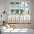 thumbnail image 4 of Retro Southwest Tier Curtains, Geometric Abstract Bohemia Native Tribal Light Filtering Kitchen Curtains, 2Pcs Rod Pocket Half Window Treatments Panels for Sink Cafe Cabinet Camper 27.5x36 Inches, 4 of 9