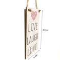 thumbnail image 4 of PENGXIANG Live Laugh Love Signs Wood Plate Rectangular Letters Wall Hanging Board Dining Room Hallway Decoration, 4 of 8