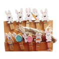 thumbnail image 4 of 10x Clips de foto de conejo de Pascua de dibujos animados, Clips de sellado, Clips de clavija, adornos artesanales, soporte de foto de color para estilo B SM SunniMix Clips de fotos de conejo de Pascua, 4 of 8