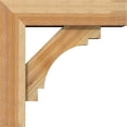 thumbnail image 3 of Ekena Millwork 6"W x 20"D x 20"H Merced Block Rough Sawn Bracket w/ Offset Brace, Western Red Cedar, 3 of 25