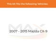 thumbnail image 2 of Max Advanced Brakes - Brake Kit for 2007 2008 2009 2010 2011 2012 2013 2014 2015 Mazda CX-9 Front and Rear Replacement Cross Drilled Disc Brake Rotors and Ceramic Brake Pads, 2 of 9