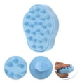 thumbnail image 3 of Unique Bargains 1 Pc Flower Shape Hair Shampoo Brush for Scalp Massage 3.74"x3.15"x2.76" Blue, 3 of 6
