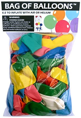 Bag of Balloons - 72 ct. Assorted Color Latex Balloons - Walmart.com