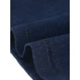 thumbnail image 5 of DARING DIVA Women's Split Front Denim Bodycon Midi Skirt M Black Blue, 5 of 6