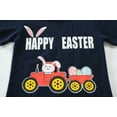 thumbnail image 4 of POPTEM Boys Easter Day T-Shirts Bunny Graphic Tee Short Sleeve Tops Navy Blue 7T, 4 of 6