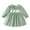 Green, variant on KYAIGUO Kids Toddler Girls Spring Fall Dresses Baby Ruffled Dresses Dresses Infant Long Sleeved Crewneck Pullover Dress Soft Corduroy Ruffled Dress ,Size 9M-6T