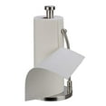 thumbnail image 2 of Stainless Steel Paper Towel Holder Standing Paper Towel Organizer Roll Dispenser Spring Loaded Paper Towel Holder for Kitchen Countertop Home Dining Table Silver, 2 of 7