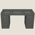 thumbnail image 2 of Impressions Vanity Company SlayStation Pro 2.0 Desk Table Set, Black, 2 of 4