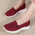 thumbnail image 6 of YOUYEDIAN Orthopedic Shoes for Women 2026 Dress Slip on Non Slip Mesh Sneakers Summer Walking Comfortable Closed Toe Arch Support Shoes (Red), 6 of 6