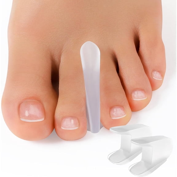 10 Pieces Gel Toe Separators, Silicone Toe Spacers Bunion Corrector for Feet Women Men Pain Relief, Soft Flared Toe Spreader Hammer Toe