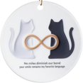 thumbnail image 4 of 2pcs Circular Ceramic Gift Pendant Craft Hanging Decoration Family Keepsake Round White Porcelain(next door), 4 of 5