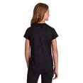 thumbnail image 3 of Reebok Girl's Legacy Short Sleeve Ruched Performance Top, Sizes 4-18, 3 of 7