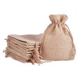 thumbnail image 2 of drawstring bag linen pouch snacks pockets gift storage bag linen drawstring bag, 2 of 5