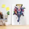 thumbnail image 5 of Acrylic Writing Board Silver12.5*9 Inch Clipboards Transparent Acrylic Material Suitable For Office Classroom Teachers Fashion Bloggers Stationery Enthusiasts Beautiful Color Elephant, 5 of 9