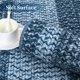thumbnail image 2 of Garvee Tapete para Sala de Estar de 4'x6' Estilo Farmhouse con Estampado Trenzado, Tapete Lavable Antideslizante con Borde Geométrico, Gris Azul, 2 of 7