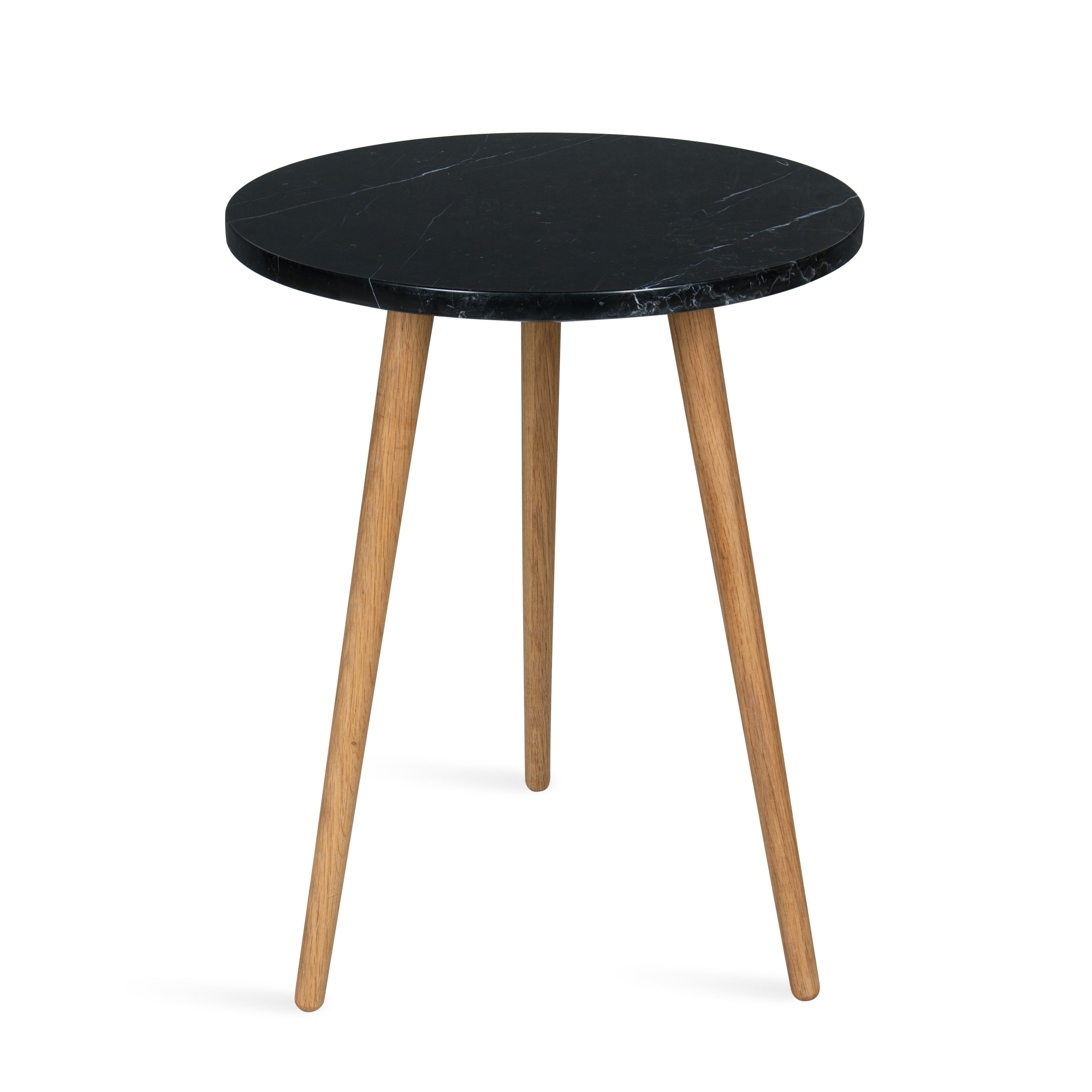 mid century modern black side table