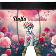 thumbnail image 4 of Hello Valentine’s Day Schnauzer Flower Crown Romantic Pink Floral All Over Print Boxer Briefs Underwear for Men Dad Miniature Schnauzer Dog Lover - 00031, 4 of 6