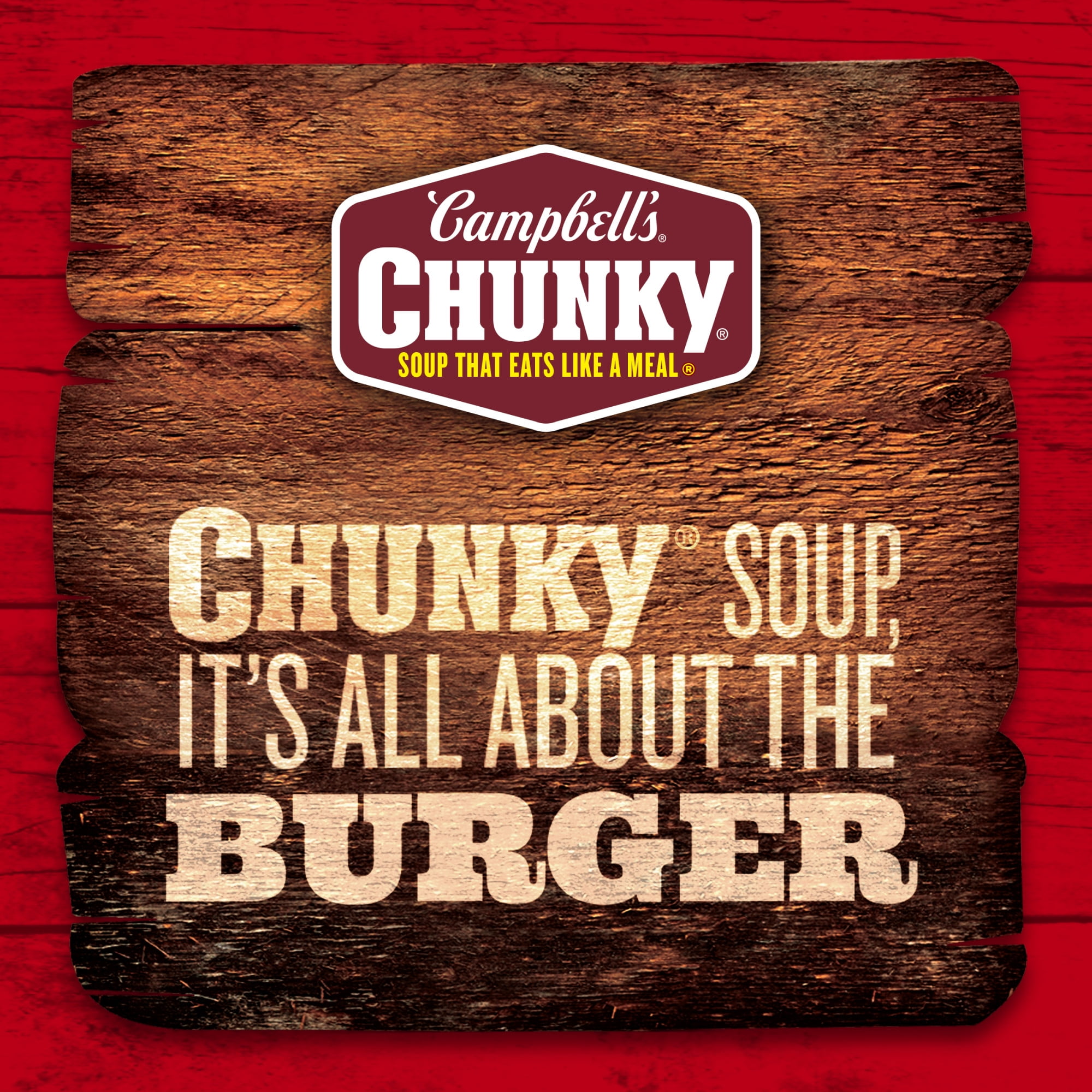 (12 pack) Campbell's Chunky Cheesy Jalapeno Burger with Bacon Bits Soup, 18.8 oz Can