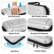 TSV 16-in-1 Accessories Bundle Fit for Nintendo Switch, EVA Hard Shell Carrying Case Travel Bag with Clear Protective Cover, Screen Protector, Thumb Grip Caps & 10 Game Card Slots