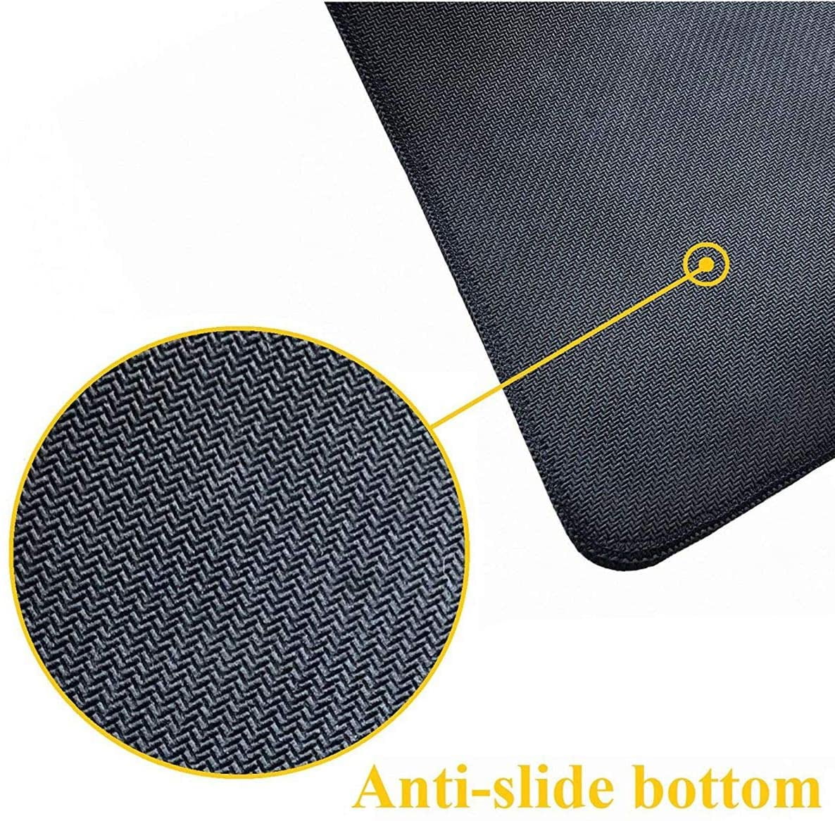 Flower Gaming Mouse Pad Abstract Classical Desk Mat 35.4x15.7 Inch Floral Texture Non-Slip Rubber Base Weeds Mousepad Stitched Edges Keyboard Mouse Mat Desk Pad for Office Home Game