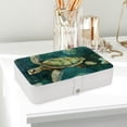 thumbnail image 6 of Turtle Elegant PU Leather Jewelry Organizer Box with Removable Compartment, Portable Earring Organizer and Bracelet Holder, 6 of 6