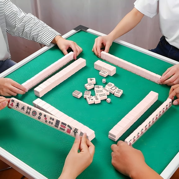 BESTSKY 24mm Portable Small-sized Mahjong Combination Set