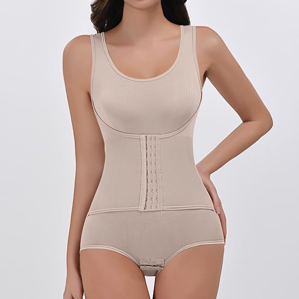 Body moldeador de cuerpo para mujer, color sólido, tirantes ajustables para hombros, talla grande, ajustado, levanta y moldea la cadera, mono con escote pronunciado, moldeador de nailon para mujer.