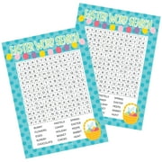 Easter Themed Word Search Classroom Party Game, 25 Player Game Cards - Distinctivs