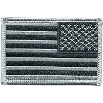 Black/Silver Reversed U.S. Flag Patch