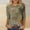 #0258-Green, variant on Xucatan Fashion Printed Crewneck Tops for Women, Casual Dolman Sleeve Blouses with Breezy 3/4 Length Design, Lightweight Versatile Tees, Everyday Summer Shirts Gift