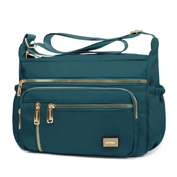 Bandolera NPBAG para mujer, de nailon impermeable, azul turquesa