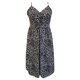 thumbnail image 5 of ICHUANYI Clearance Women's Casual V-Neck Printed Dress Fold Spaghetti Steap Long Dress(Gray, S) ICHUANYI WER2023080811900, 5 of 6