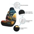 thumbnail image 4 of Uemuo Sunset Floral Fantasy Landscape Pattern Car Seat Covers for Front Seats Waterproof Seat Covers for Cars, Universal Auto Front Seats Protector Fits for Car-2 PCS, 4 of 6