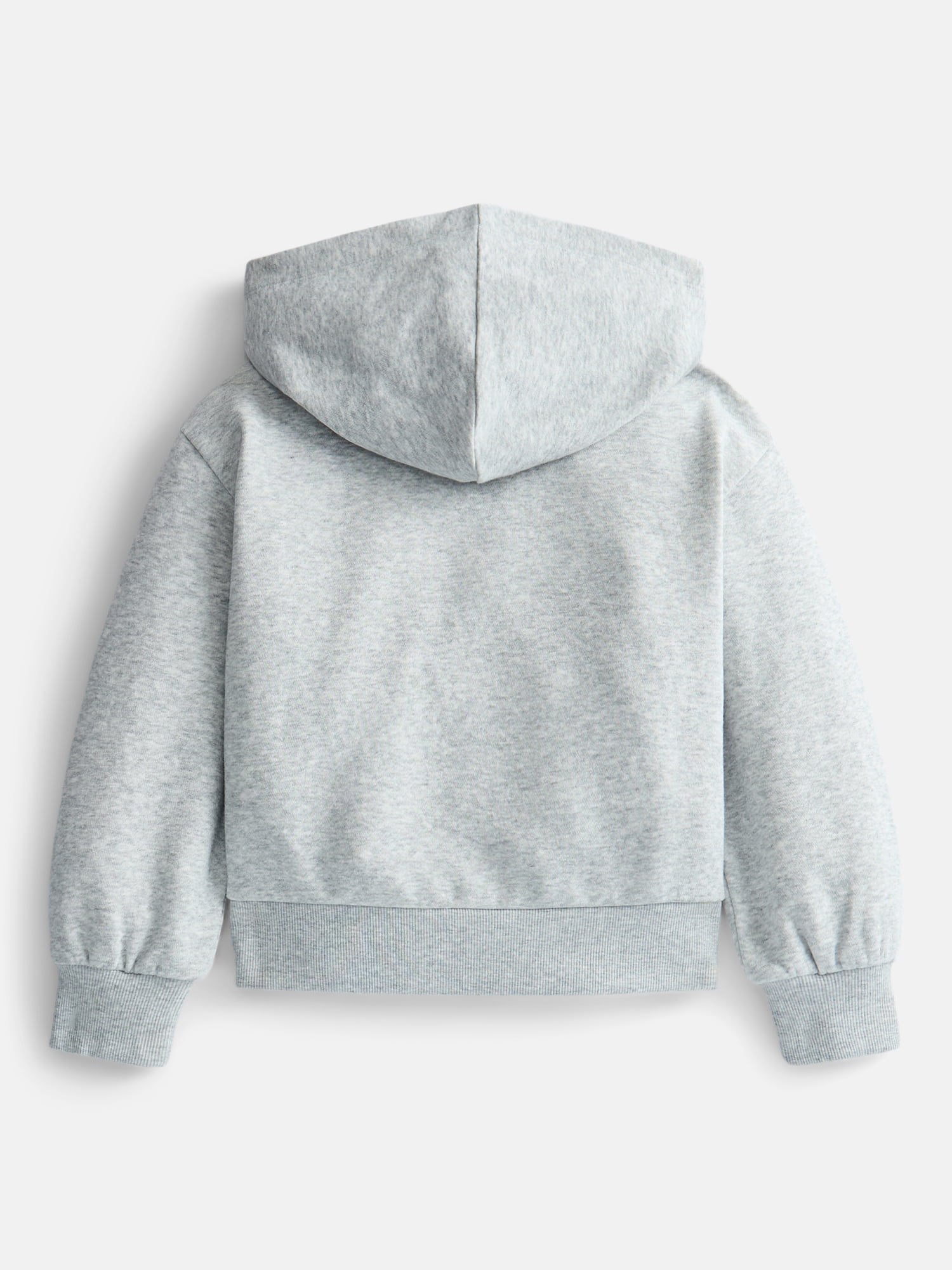 Wonder Nation Girls' Pullover Fleece Hoodie with Long Sleeves, Sizes 4-18 & Plus
