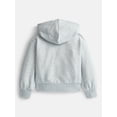 thumbnail image 2 of Wonder Nation Girls' Pullover Fleece Hoodie with Long Sleeves, Sizes 4-18 & Plus, 2 of 4