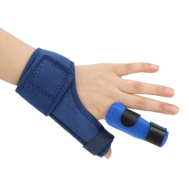 Hand Support, Multi Finger Universal Blue Hook And Hoop Fasteners Wrist  Stabilizer For Toe Nerve Sheaths Left Hand
