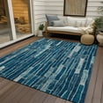 thumbnail image 6 of Addison Rugs Chantille Indoor/Outdoor Transitional Stripes Blue Washable Rectangle Rug, 10' x 14', 6 of 6