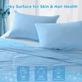 thumbnail image 4 of Summer Cooling Pillow Cases Double Sides Zippered Pillow Covers Set of 2, Perfect Pillowcases for Hot Sleepers, Machine Washable, Queen 20"x30" Blue (2 Pack), 4 of 8