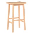thumbnail image 5 of PJ Wood Classic 24'' Saddle Seat Kitchen Bar Stool, Natural (4 Pack), 5 of 8