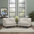 thumbnail image 5 of Modway Coast Upholstered Fabric Contemporary Modern Two Armchair Set in Beige, 5 of 5