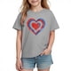 thumbnail image 2 of Blusas y camisas de manga corta con cuello redondo para niños y niñas, camisetas gráficas de manga corta, blusas con estampados bonitos para la temporada escolar., 2 of 9