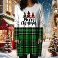 thumbnail image 6 of Duqingm Funny Christmas Shirts Merry Christmas Shirts Women Christmas Long Sleeve Blouse Leopard Print T Shirt Xmas Striped Fall Tee Tops Green,S, 6 of 6