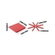 thumbnail image 3 of Juego de cojines plegables de silicona para taza 2-Pack | Posavasos de goma antideslizantes resistentes al calor | Almohadillas aislantes portátiles para mesa de café de té | Fácil limpieza | Rojo, 3 of 6