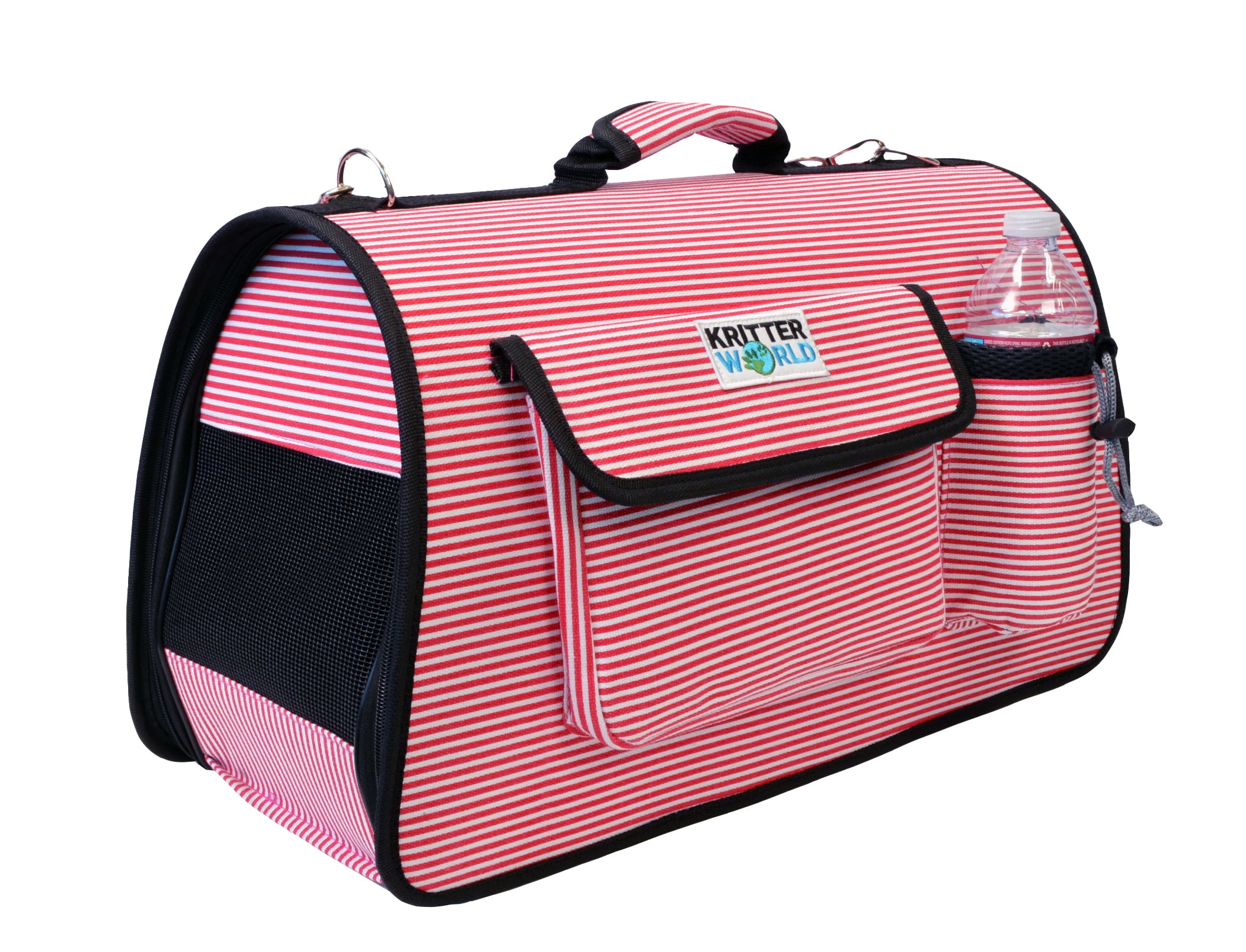 KritterWorld Portable Softsided Pet Travel Carrier House Kennel for Small Medium Puppy Dog Cat