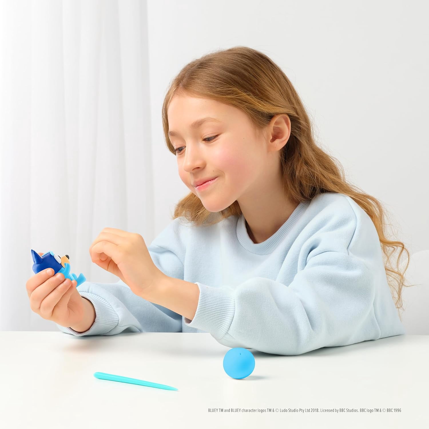 Hey Clay Bluey and Friends, Colorful Modeling Air-Dry Clay, 15 cans with Fun Interactive App for Kids Ages 3+ Years