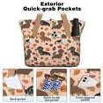 thumbnail image 2 of Tote Bag for Women - Fall Dachshund and Pumpkin Shoulder Bag - Large Utility Work Duffle Bag with Zipper Handbag for Travel, Work, Sprots, 2 of 5