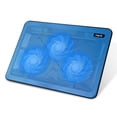 thumbnail image 1 of Nevera portátil Havit HV-F2056 para 15,6 a 17 pulgadas con 3 ventiladores, color azul, 1 of 9